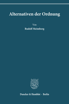 Alternativen der Ordnung Alternativen der Ordnung