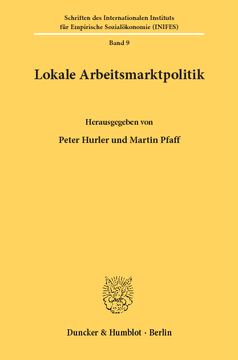Lokale Arbeitsmarktpolitik Lokale Arbeitsmarktpolitik