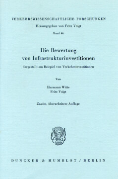 Die Bewertung von Infrastrukturinvestitionen Die Bewertung von Infrastrukturinvestitionen
