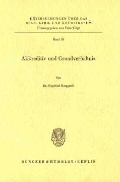 Akkreditiv und Grundverhältnis Akkreditiv und Grundverhältnis