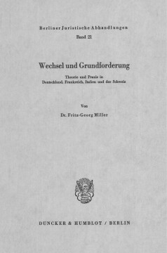 Wechsel und Grundforderung Wechsel und Grundforderung
