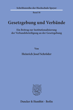 Gesetzgebung und Verbände Gesetzgebung und Verbände