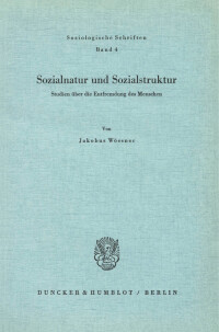 Sozialnatur und Sozialstruktur