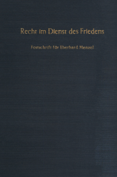 Recht im Dienst des Friedens Recht im Dienst des Friedens