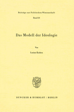 Das Modell der Ideologie Das Modell der Ideologie