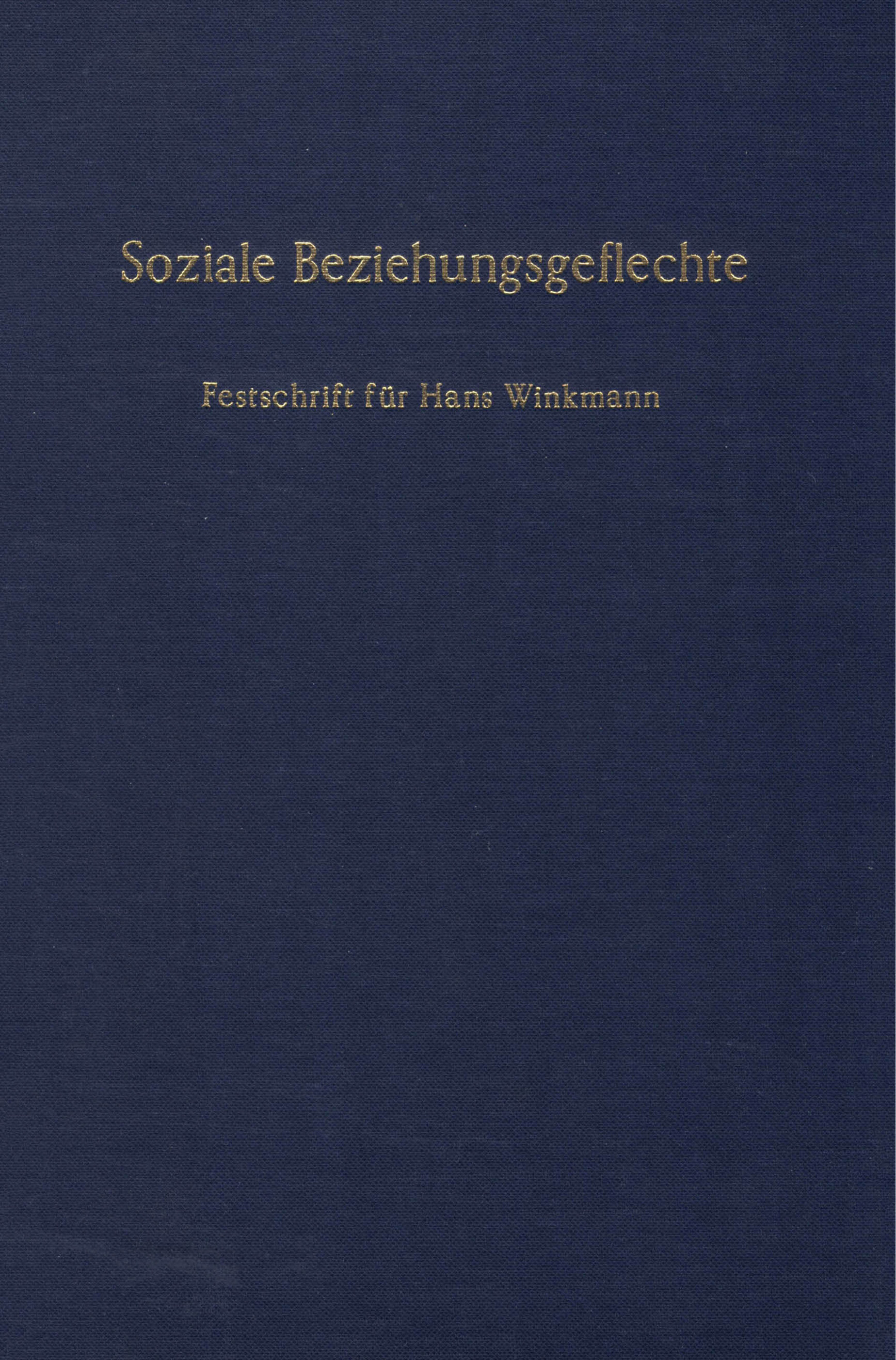 Soziale Beziehungsgeflechte