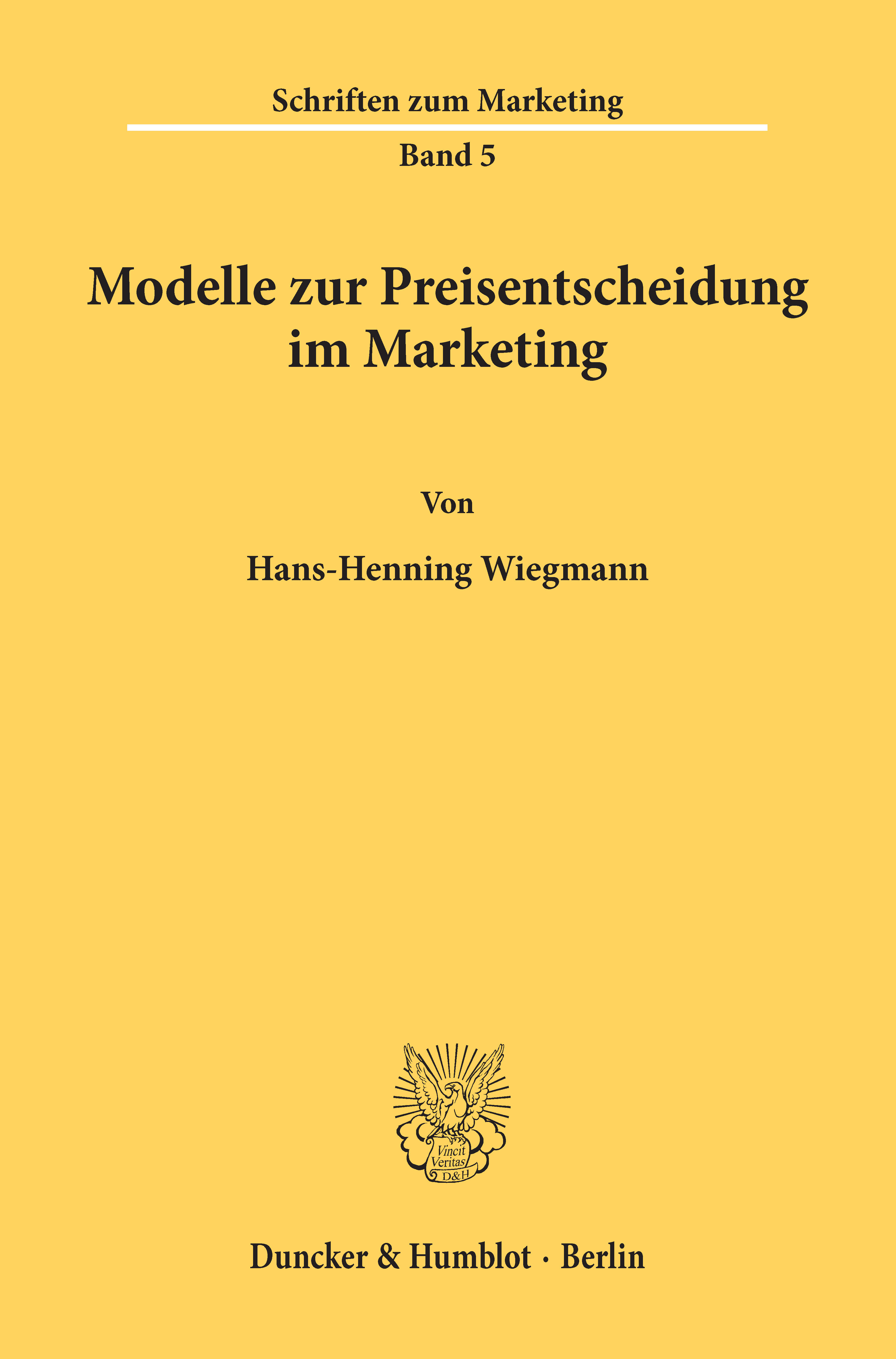 Modelle zur Preisentscheidung im Marketing