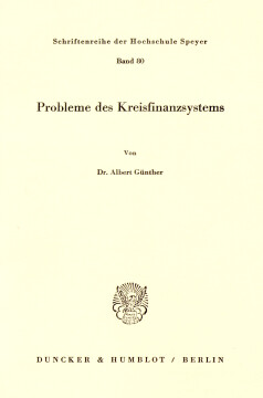 Probleme des Kreisfinanzsystems Probleme des Kreisfinanzsystems