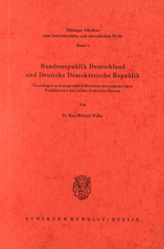 Bundesrepublik Deutschland und Deutsche Demokratische Republik Bundesrepublik Deutschland und Deutsche Demokratische Republik
