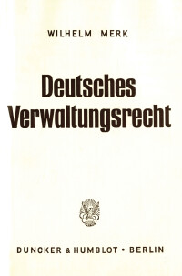 Deutsches Verwaltungsrecht