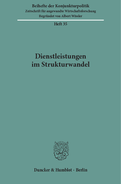 Dienstleistungen im Strukturwandel Dienstleistungen im Strukturwandel