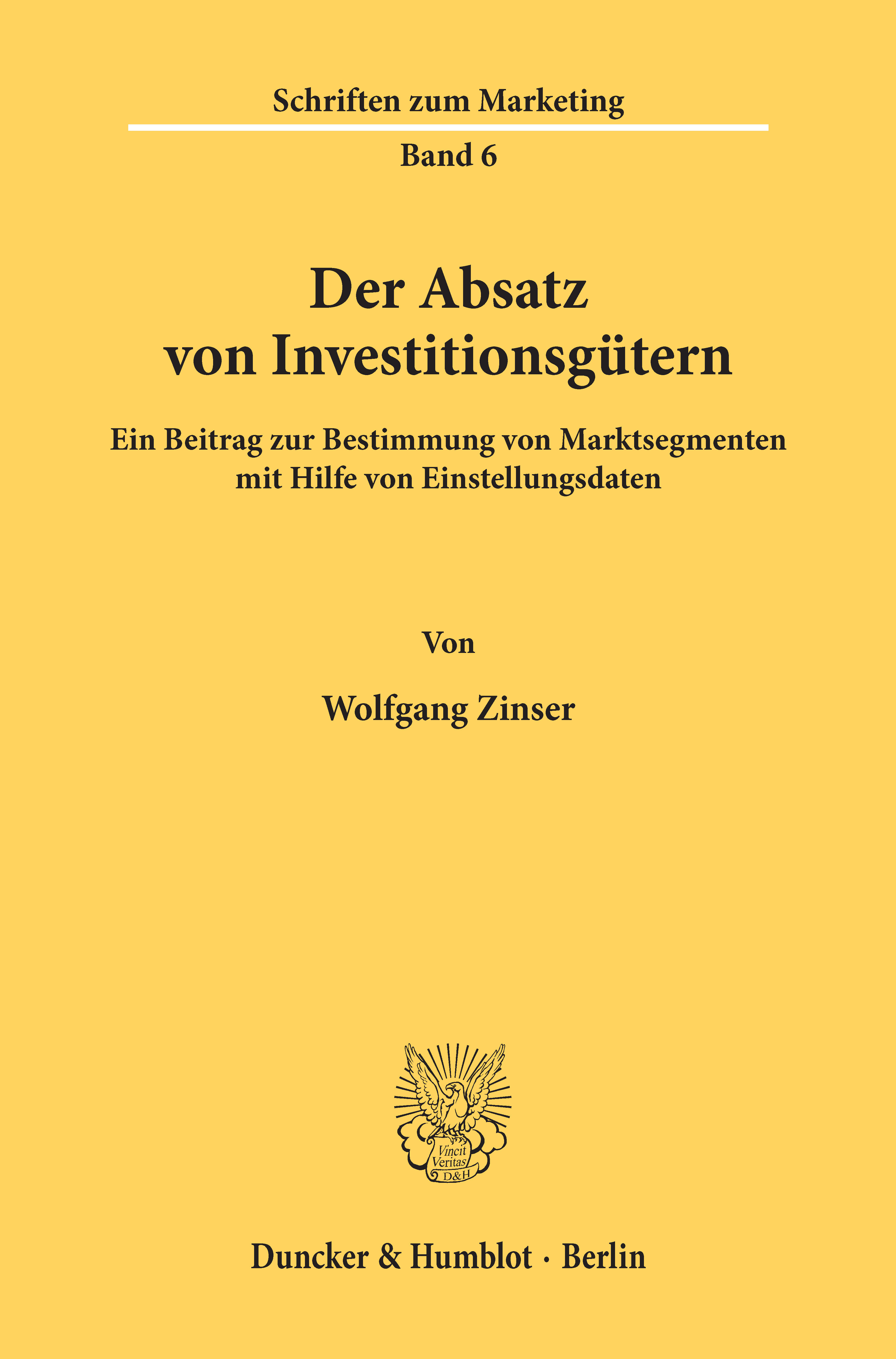 Der Absatz von Investitionsgütern