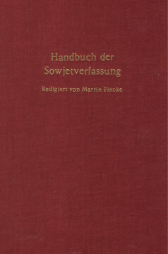 Handbuch der Sowjetverfassung Handbuch der Sowjetverfassung