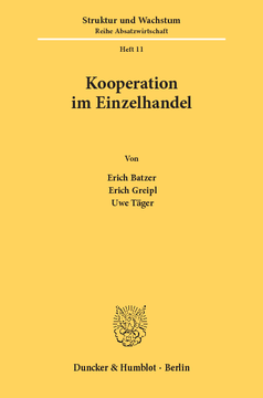 Kooperation im Einzelhandel Kooperation im Einzelhandel