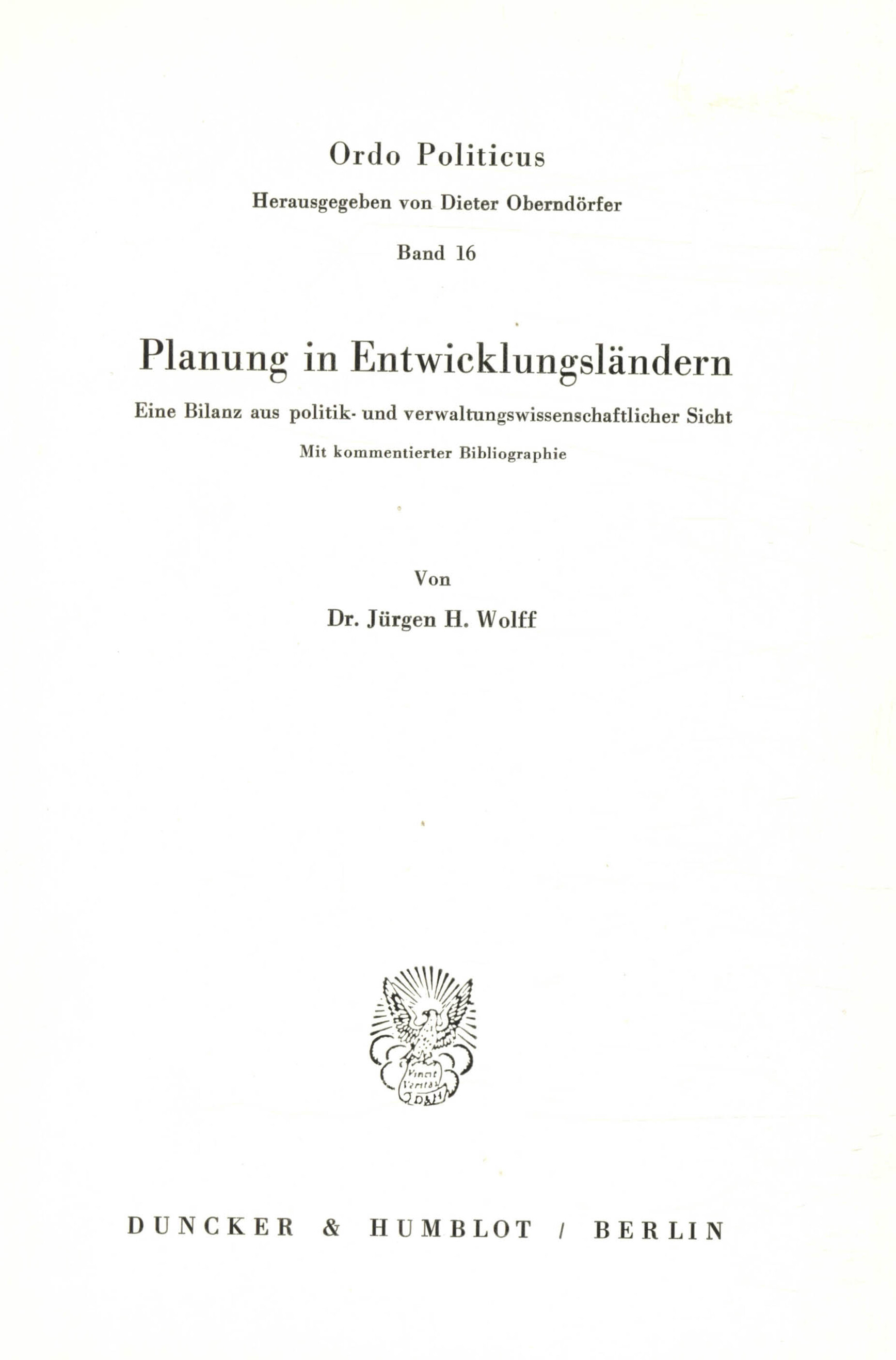 Planung in Entwicklungsländern