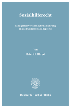 Sozialhilferecht Sozialhilferecht