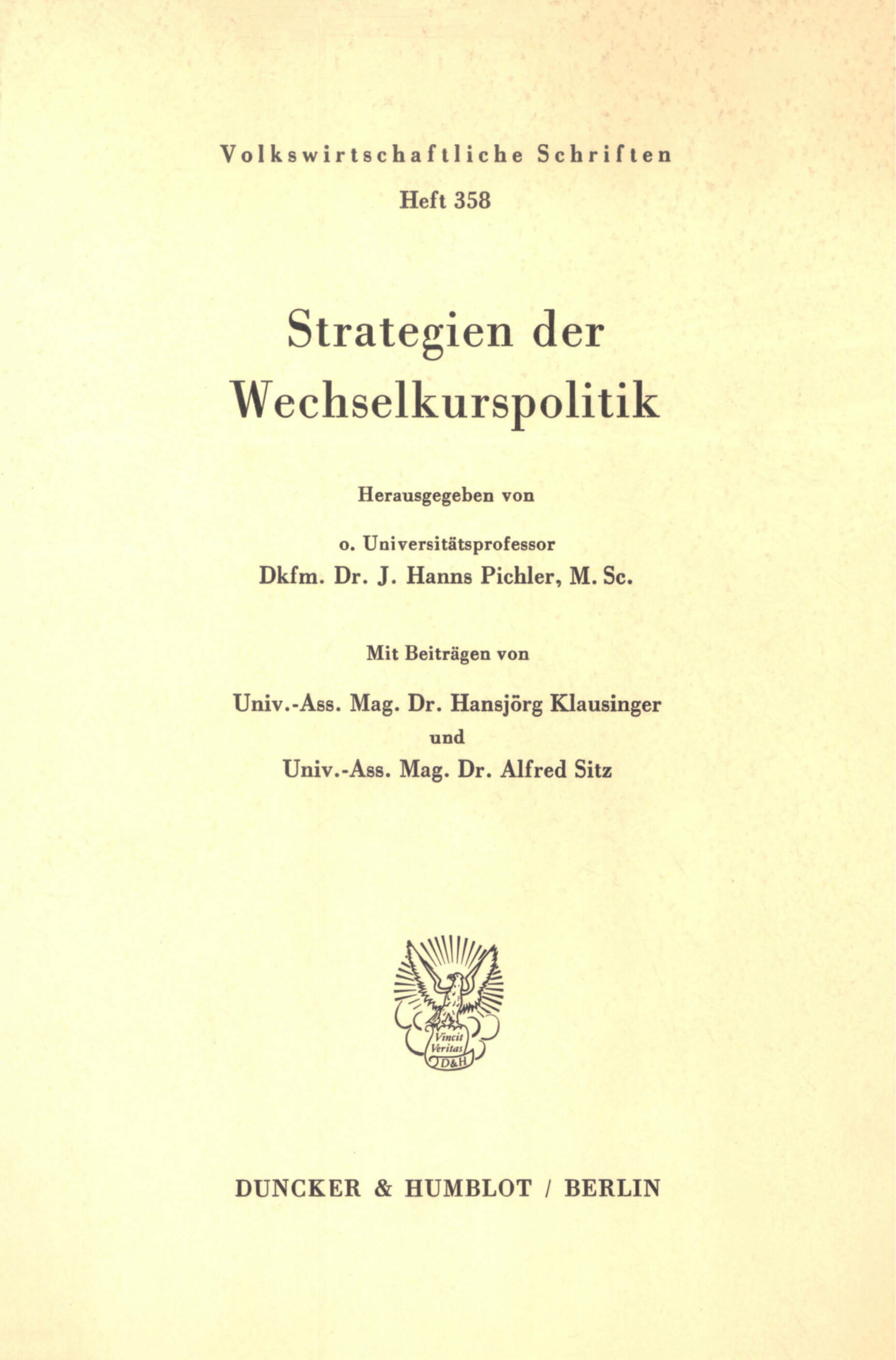 Strategien der Wechselkurspolitik