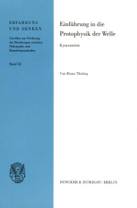 Einführung in die Protophysik der Welle