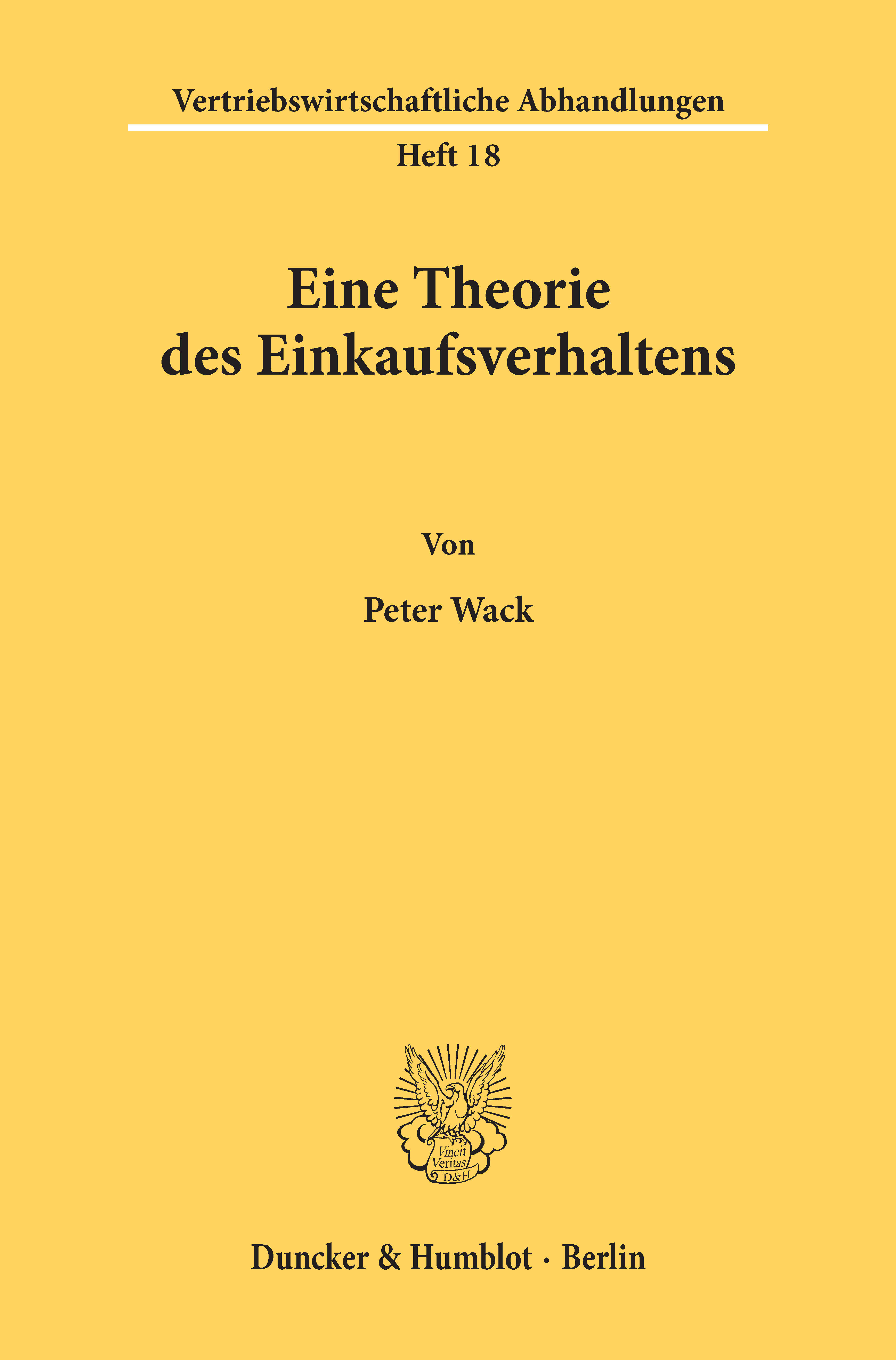 Eine Theorie des Einkaufsverhaltens