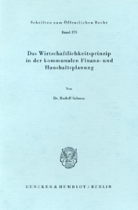 Das Wirtschaftlichkeitsprinzip in der kommunalen Finanz- und Haushaltsplanung