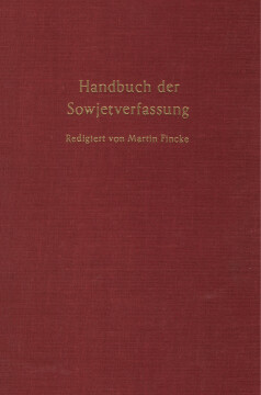 Handbuch der Sowjetverfassung Handbuch der Sowjetverfassung