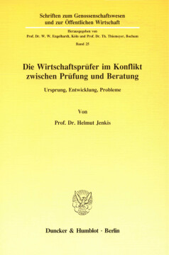 Die Wirtschaftsprüfer im Konflikt zwischen Prüfung und Beratung Die Wirtschaftsprüfer im Konflikt zwischen Prüfung und Beratung