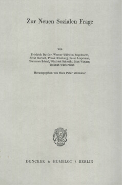 Zur Neuen Sozialen Frage Zur Neuen Sozialen Frage