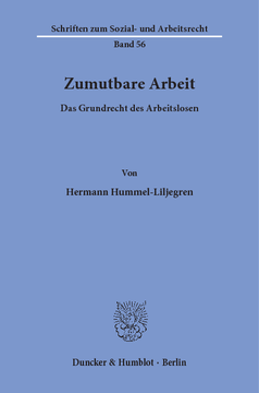 Zumutbare Arbeit Zumutbare Arbeit