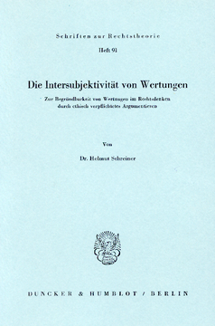Die Intersubjektivität von Wertungen Die Intersubjektivität von Wertungen