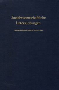 Sozialwissenschaftliche Untersuchungen