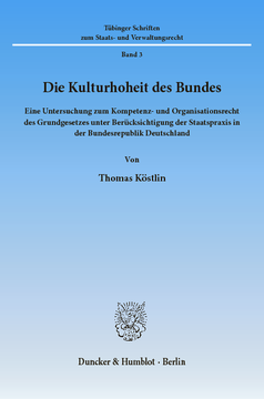 Die Kulturhoheit des Bundes Die Kulturhoheit des Bundes