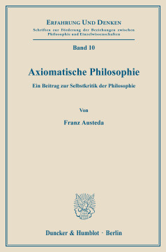 Axiomatische Philosophie Axiomatische Philosophie
