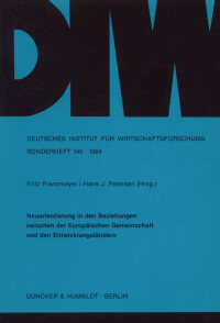 Neuorientierung in den Beziehungen zwischen der Europäischen Gemeinschaft und den Entwicklungsländern