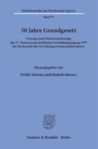30 Jahre Grundgesetz