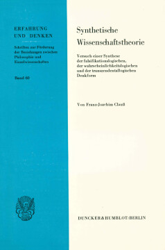 Synthetische Wissenschaftstheorie Synthetische Wissenschaftstheorie