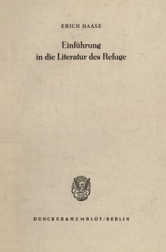Einführung in die Literatur des Refuge Einführung in die Literatur des Refuge