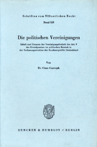 Die politischen Vereinigungen