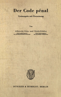 Der Code pénal
