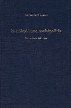 Soziologie und Sozialpolitik Soziologie und Sozialpolitik