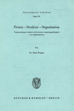 Person - Struktur - Organisation Person - Struktur - Organisation