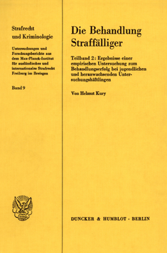 Die Behandlung Straffälliger Die Behandlung Straffälliger