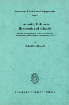 Universität, Technische Hochschule und Industrie Universität, Technische Hochschule und Industrie
