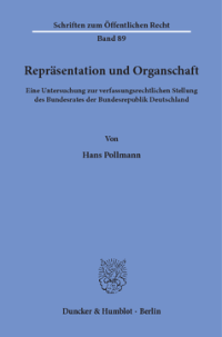 Repräsentation und Organschaft