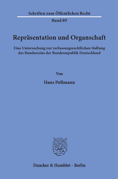 Repräsentation und Organschaft Repräsentation und Organschaft