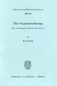 Die Gegenzeichnung Die Gegenzeichnung