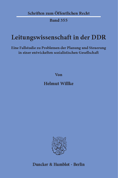 Leitungswissenschaft in der DDR Leitungswissenschaft in der DDR