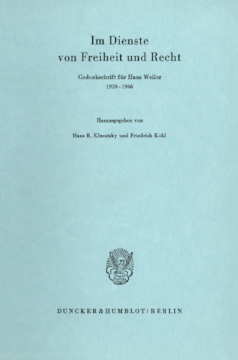 Im Dienste von Freiheit und Recht Im Dienste von Freiheit und Recht