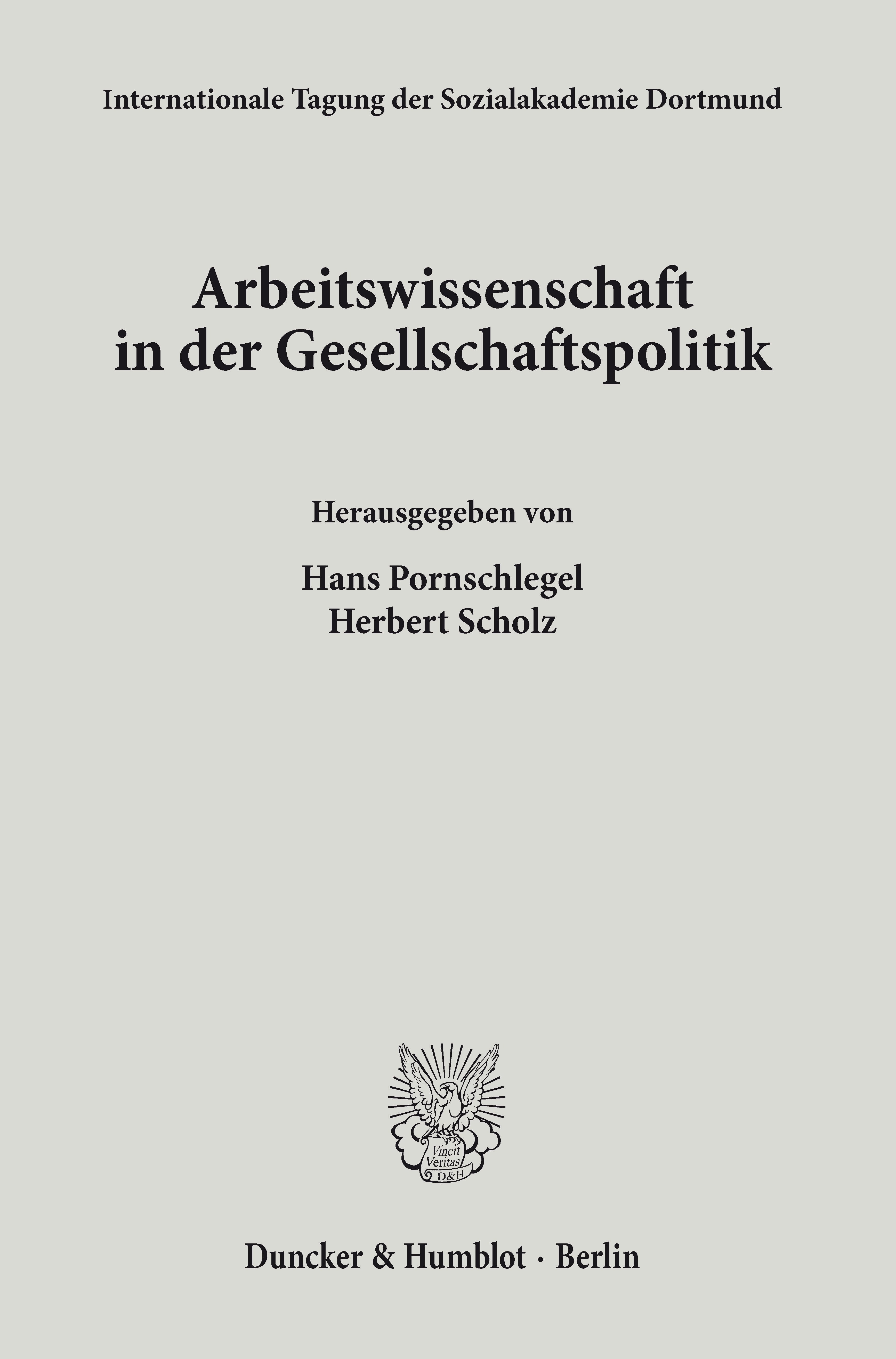 Arbeitswissenschaft in der Gesellschaftspolitik