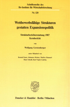 Wettbewerbsfähige Strukturen gestatten Expansionspolitik Wettbewerbsfähige Strukturen gestatten Expansionspolitik