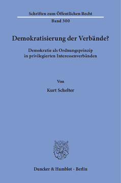 Demokratisierung der Verbände? Demokratisierung der Verbände?